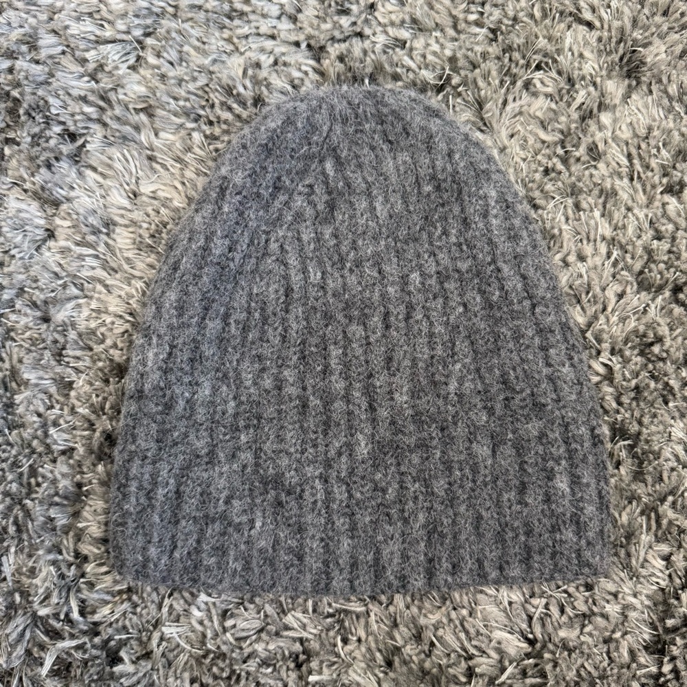Buck Mason Alpaca Cozy Knit Beanie in Gray, Size OS
